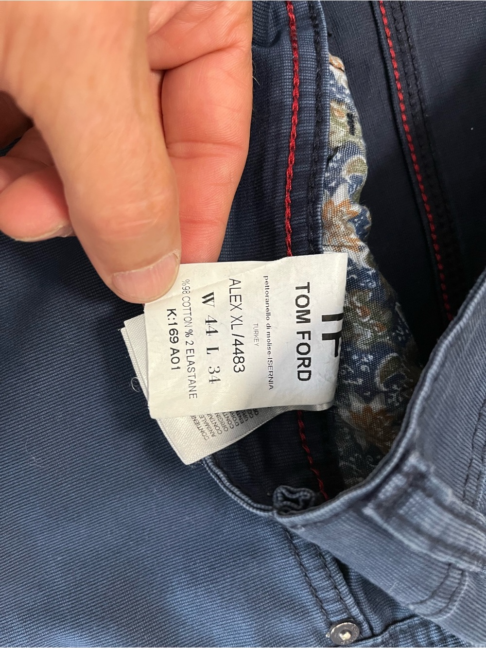 Tom Ford Men's Dark Blue Jeans, Measure 39x30 - Picture 5 of 16